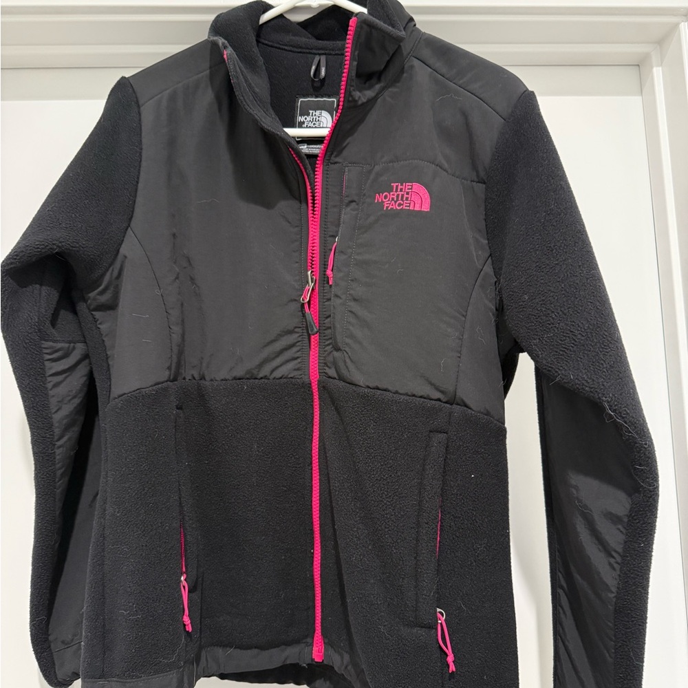 The North Face Black Jacket with Pink Details